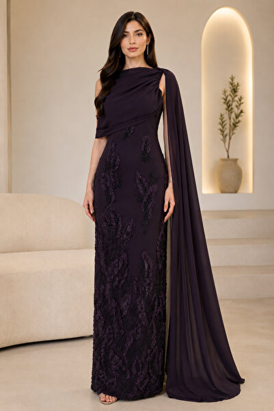 Adel Center Dresses - Purple - Maxi