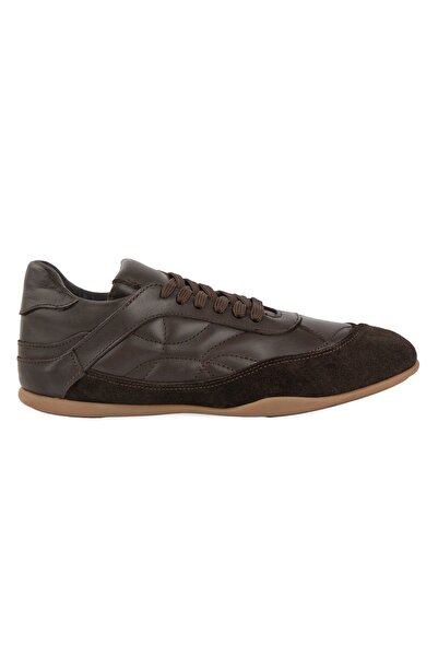 Pegia Women's Leather Casual Sneaker Dg6110 Brown