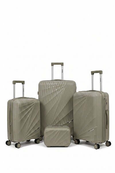 SPEED 4-Piece Polypropylene Luggage Set with Cosmetic Bag 12/20/24/28 Inch – ...