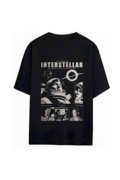 SVART WEAR Interstellar - Unisex majica sa interstellar printom, oversize, 10...
