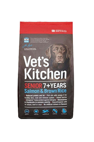 VET 's Kitchen Senior Salmon & Brown Rice Dry Dog Food