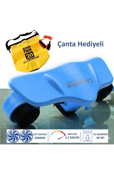 CityMate Su Altı Sea Scooter Elektrikli Deniz Scooter 2x600W Çift Motor Çanta...