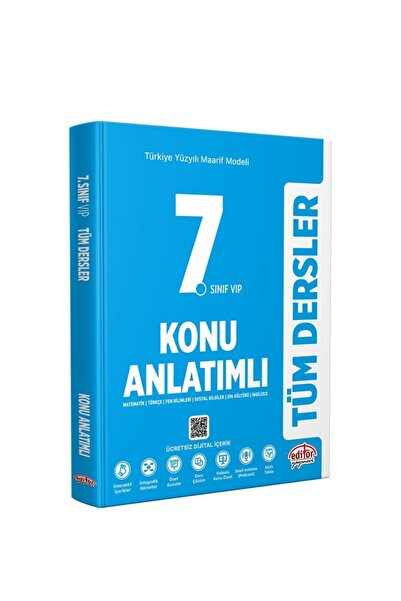 Editör Yayınevi Türkiye Yüzyılı Maarif Modeli 7. Sınıf VİP Tüm Dersler Konu A...