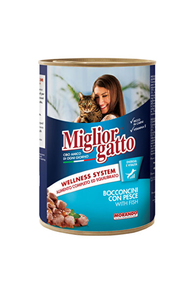 MORANDO MIGLIOR MIGLIOR ΓΑΤΟΤΡΟΦΗ ΚΟΝΣΕΡΒΑ 405gr - (ΨΑΡΙ)