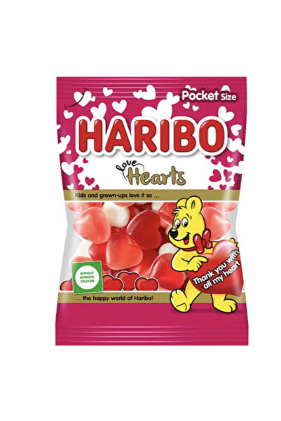 Haribo ΖΑΧΑΡΩΤΑ 100gr - (LOVE HEARTS)