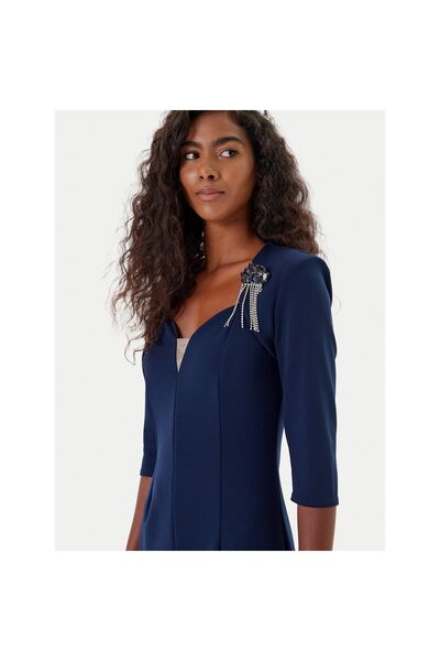 RINASCIMENTO Rochie de seară de damă CFC0125271003 Bleumarin