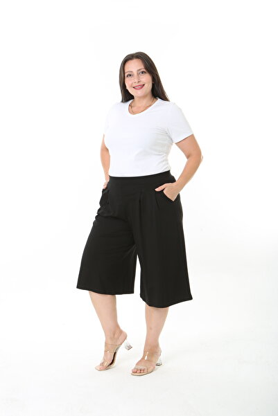 XL Modam Lycra Viscose Pleated Plus Size Shorts