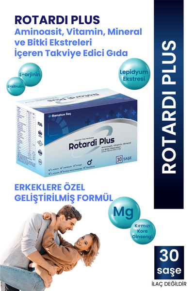Renatus İlaç Rotardi Plus Aminoasit, Vitamin, Mineral ve Bitki Ekstreleri İçe...
