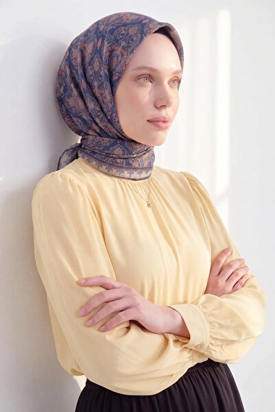 Silk Home وشاح ناعم رومي أزرق منتصف الليل 90x90