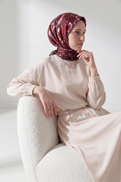 Silk Home Soft Scarf Perla Red 90X90