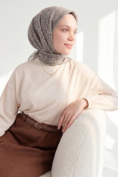 Silk Home Soft Eşarp Soyut Vizon