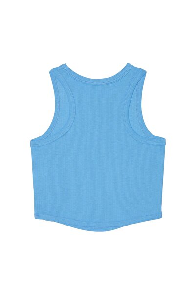 United Colors of Benetton Top de fată 31H3CH01F Albastru