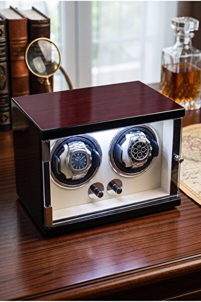 Suo Home Luminescence 2-Slot Ultra-Silent Automatic Watch Winding Box