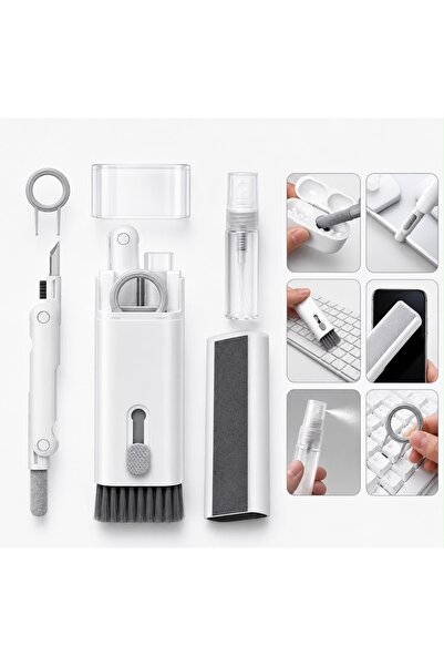 7’si 1 Arada Elektronik Temizlik Seti | AirPods, Klavye, Telefon, Tablet ve Laptop Temizleme Kiti | Çok Fonksiyonlu Bakım Seti