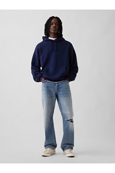 GAP Erkek Mavi Relaxed Straight Jean Pantolon