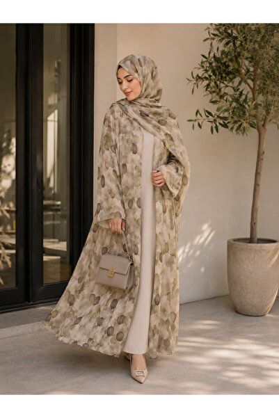 Passion by rahi Beautiful Printed double layer chiffon Abaya&Hijab