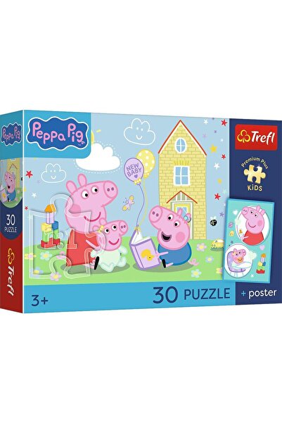 Trefl Premium Plus Kids Peppa Pig Puzzle, 30 Pieces