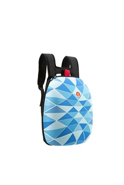 Zipit Rucsac Shell triunghiuri albastre