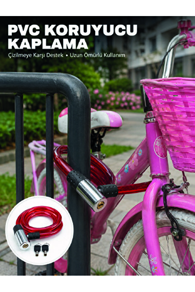UCUZTEKNO Safety Lock for Bicycles, Electric Scooters, and Kids' Bikes