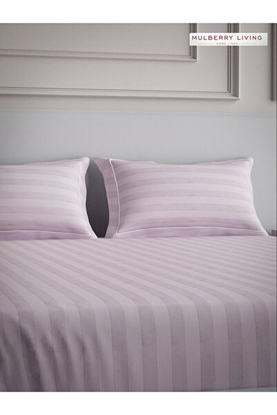 Mulberry Living By Styli أغطية وسائد من القطن 100% - 300 خيط في البوصة - خطوط...