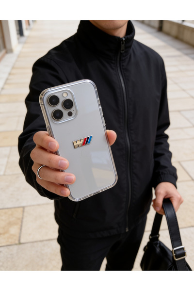 Zaytoon ملصق هاتف BMW M Power Lofosu - تصميم معدني ثلاثي الأبعاد، زخرفة خلفية...