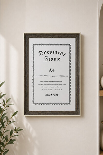 MİS KİTCHEN A4 21X29.7 cm Wood Pattern Wall-Mounted Photo Frame – Dual Color ...