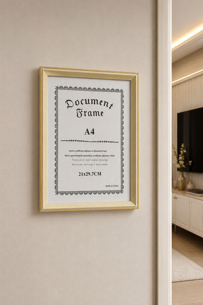 MİS KİTCHEN A4 21X29.7 cm Wood Look Wall Mounted Photo Frame |   Modern Decor...