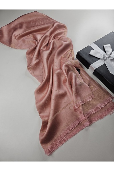 tomrisboutique Luxury Glittery Cashmere Silk Soft Shawl Hijab Foulard Scarf Shawl C Pattern 70 X 200 cm
