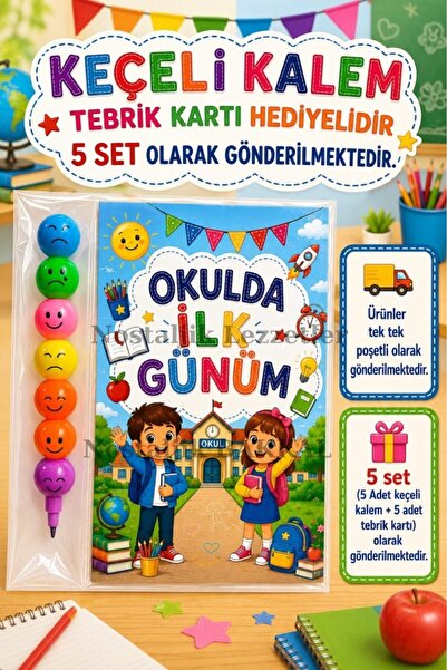Nostaljik Lezzetler 5 Adet Okula Yeni Başlayan Öğrencilere 1. Sınıf- Sene Baş...