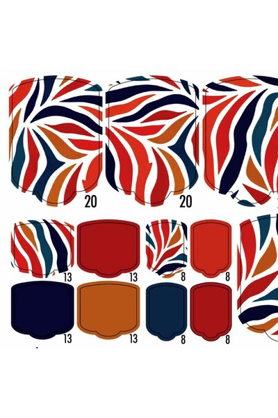 GELAXYO PEDI WRAPS ANIMAL COUTURE AC-13 С 38 броя ленти, 26 декорации, пила, ...