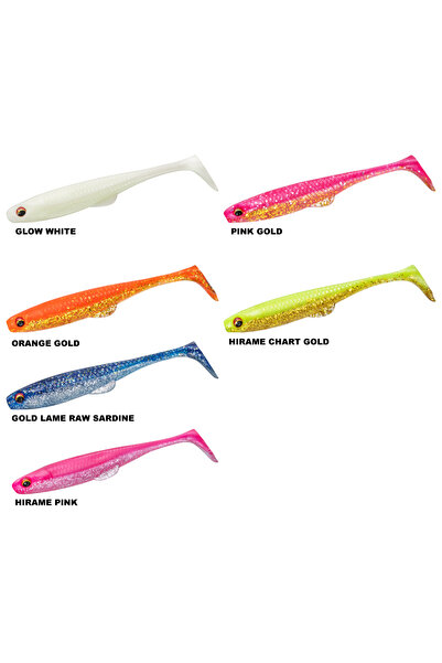 daiwa FJ DUCKFIN SHAD 9 CM LEVREK SİLİKONU (7 AD)