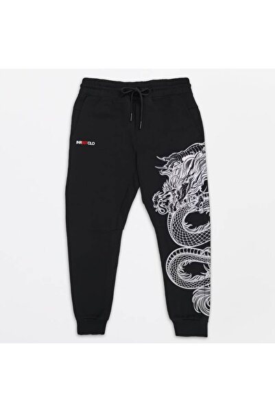 classy moda Unisex Lettering Front Printed 2 Thread Combed Cotton Baggy Trousers