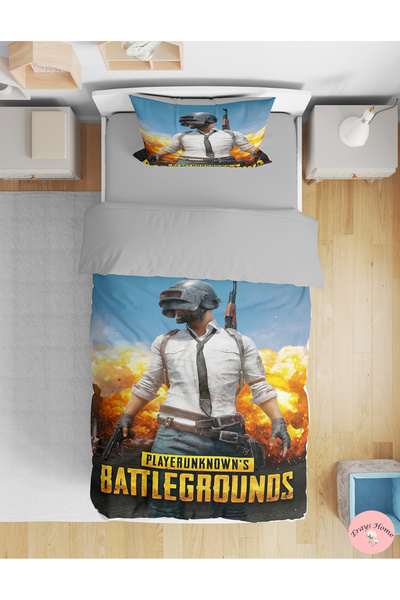 Erays Home مجموعة غطاء لحاف مطبوعة رقميًا ثلاثية الأبعاد بنمط Pubg للأولاد ال...