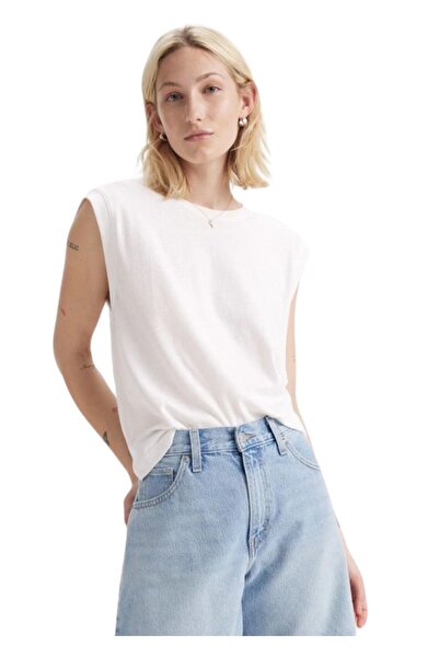 Levi's ® Boxy Αμάνικη Μπλούζα A8794-0001 – White - m