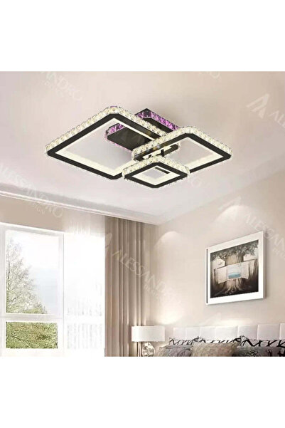 OEM Πολυέλαιος LED με τηλεχειριστήριο και γυαλί BLAKELY RGB 166W, 3 πάνελ, Ψυ...
