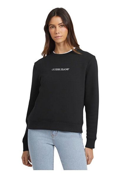 Guess Jeans Φούτερ W4YQ10KC811-JBLK - Black - m