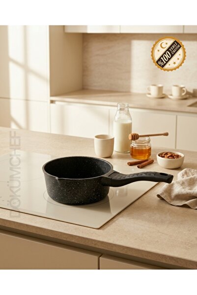 CHEFTİME Premium Döküm 16 Cm Kaçerola, Sütlük, Sosluk 1.3 LT