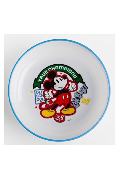 OEM Bol copii, model Mickey, antiderapant, alb – masă mai ușoară pentru cei mici