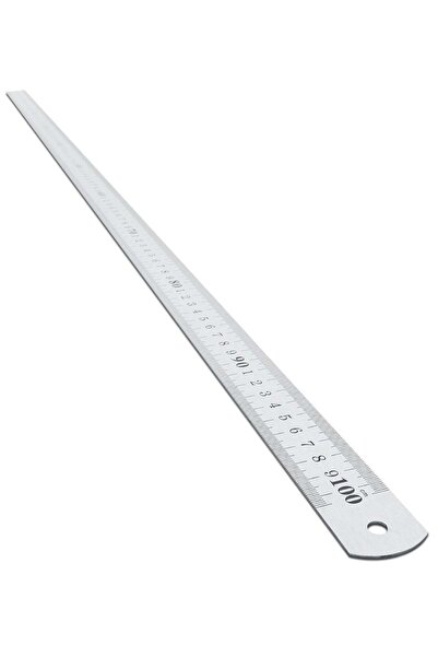 Modest Large Metal Stainless Steel Straight Measuring Ruler | 1 Meter Long Sc...