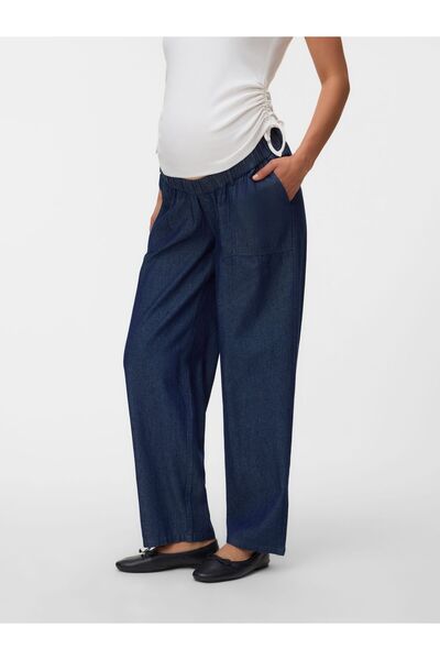 Mama Licious Umstandsjeans mit Straight Fit Gerade geschnitten Mittlere Taill...