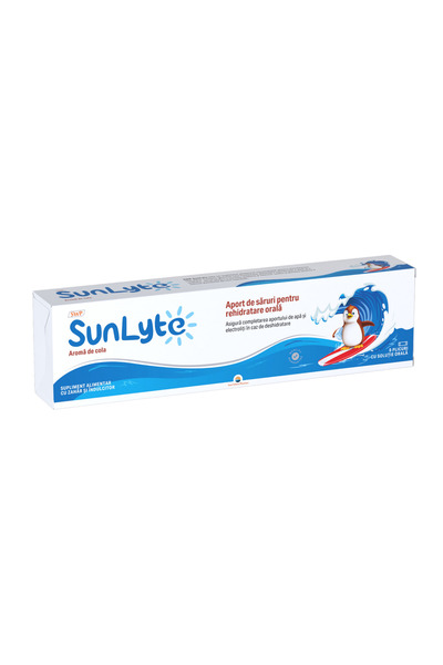 SUN WAVE PHARMA Sunlyte Saruri pentru Rehidratare cu Aroma de Cola 8 plicuri