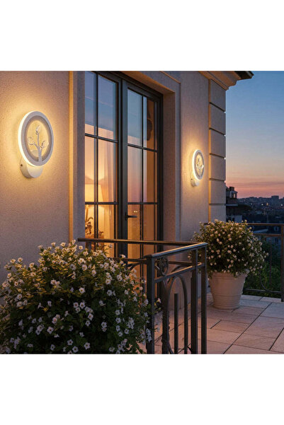 iTin Aplică LED DAISY, 14W, Lumină Rece/Caldă/Neutră, Alb cu Cristal