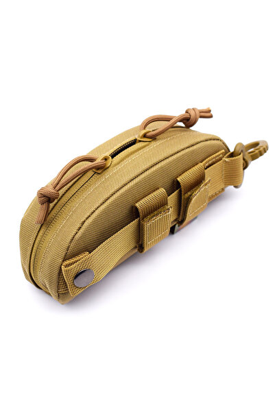 Choice3 khaki Portable Tactical Glasses Pouch, Protective Eyeglass Storage Ba...