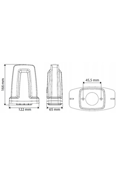 Bft Lampă LED Radius 24V cu Antenă, IP44