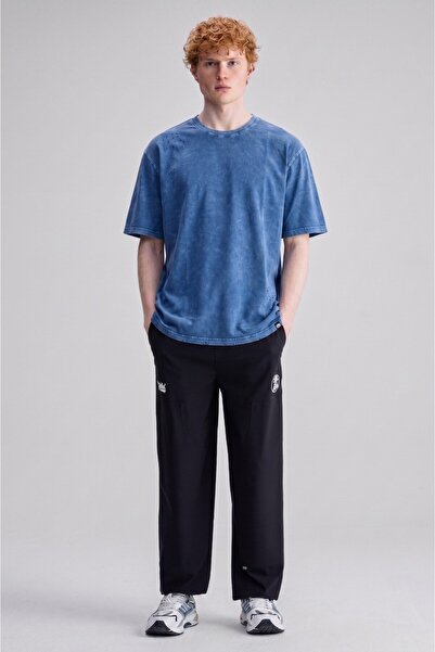 ecko unltd. Etham Loose Fit Crew Neck Printed 100% Cotton Men's Blue T-Shirt