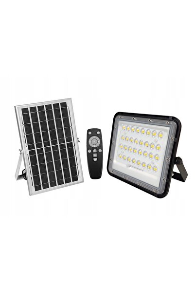 LTC LAMPĂ DE LUCRU SOLARĂ HALOGEN 80 LED 100W CU TELECOMANDĂ 6500K