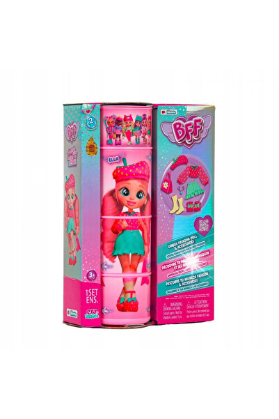 Cry Babies Păpușă Bff Ella Păr Roz 20 cm + Accesorii Seria 2 908352