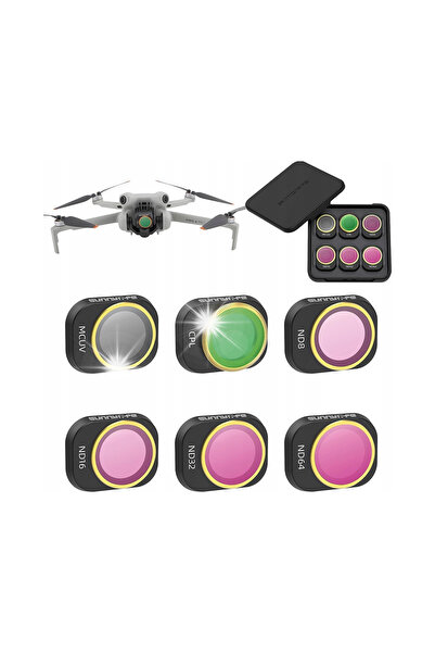 SunnyLife Set de 6 filtre Mcuv Cpl Nd 8 16 32 64 pentru drona Dji Mini 4 Pro