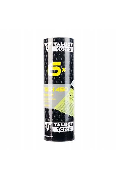 Talbot torro Fluturași de badminton Tech 450 Mărimea M 6 bucăți - galben