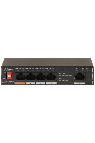 NO BRAND Switch Sursă de Alimentare Cameră Dahua Sf1005P 4XPOE 4 Porturi POE